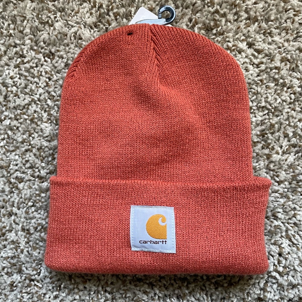 Carhartt knit cuffed beanie NWT - terracotta